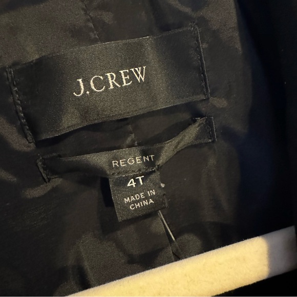 NWT J. Crew Regent Blazer in Four-Season Stretch Black Size 4T (Tall) - Picture 9 of 13